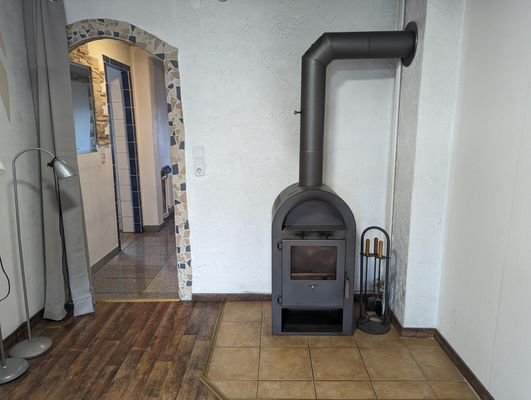 Kamin im Wohnzimmer
