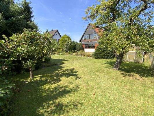 der Garten kann auch bebaut werden