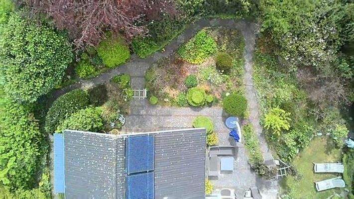 Blick auf den Wohnzimmer-Anbau