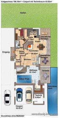 Grundriss EG ohne Maßstab