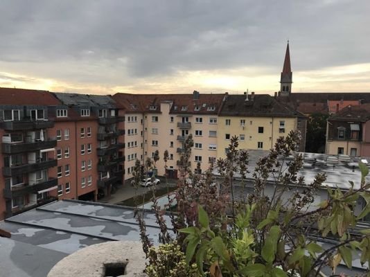 Blick vom Balkon