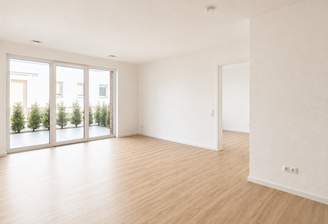 Wohn- und Kochbereich mit Terrassenzugang, ca. 29,23 m²