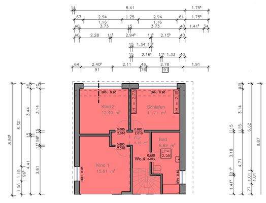Grundriss Obergeschoss