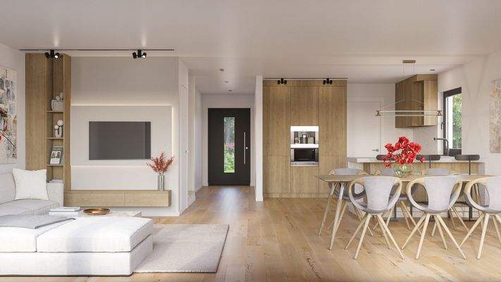 Wohn- und Essbereich links