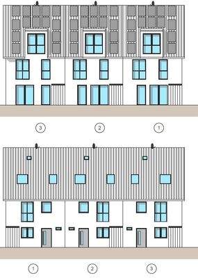 Ansicht Norden-Süden