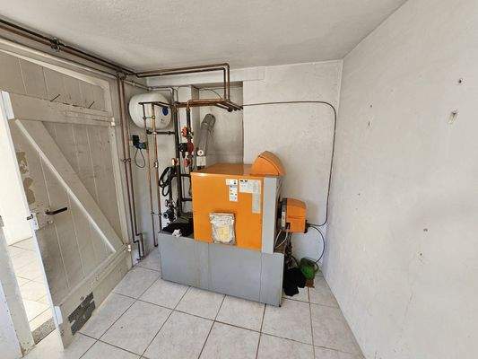 Heizung und Waschraum