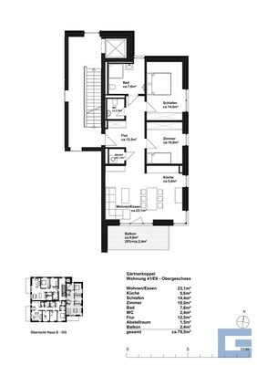 Haus E - Wohnung 41 - 1. Obergeschoss