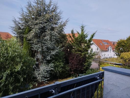 Blick vom Balkon im OG