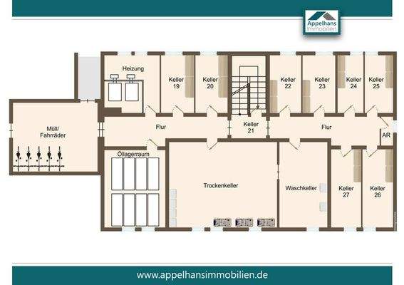 Keller in einem der MFH