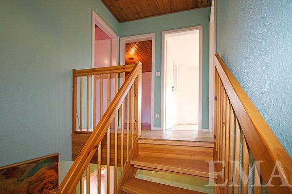 Treppe ind Dachgeschoss