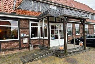 Blick auf den Gasthof