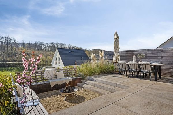 Terrasse mit Relaxecke