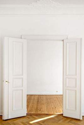 Detailansicht doppelflügelige Kassettentür