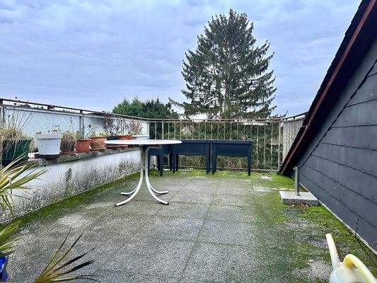 Terrasse im Dachgeschoss