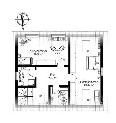 Grundriss Obergeschoss