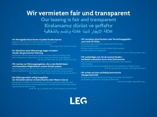 Fair und transparent