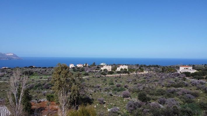 Kreta, Kokkino Chorio: Spektakuläres Grundstück mit Meerblick zu verkaufen