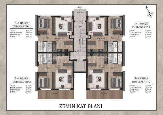 Flats in a Complex with Pool Near Airport in Antalya