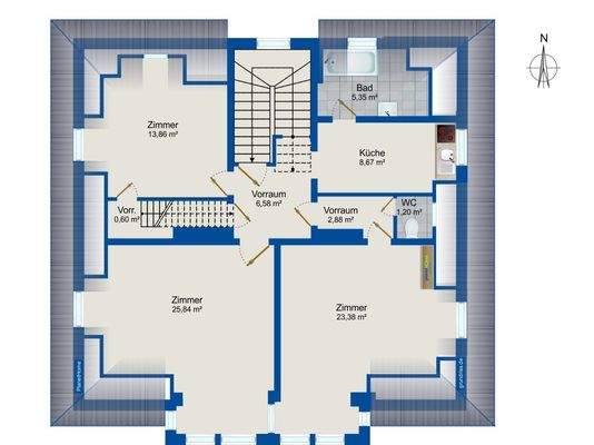 Grundriss 1. Obergeschoss