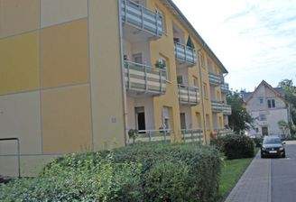 Ansicht Wohngebäude mit Balkonen