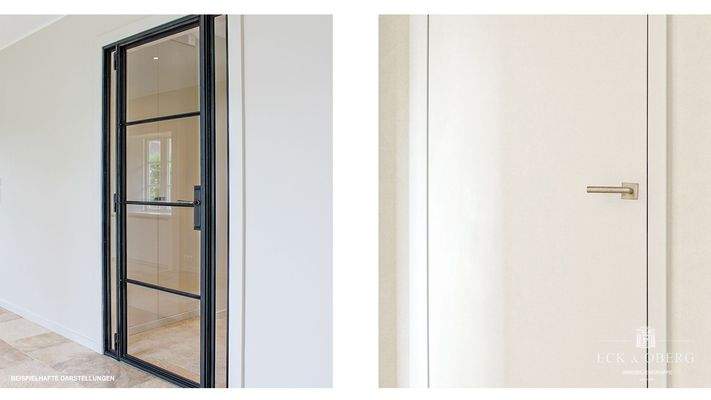 Innentüren Diele - Stahl & stumpf einschlagend