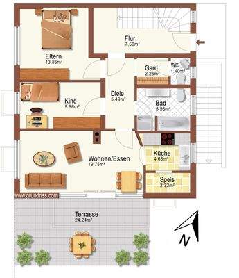 Grundriss Erdgeschoss