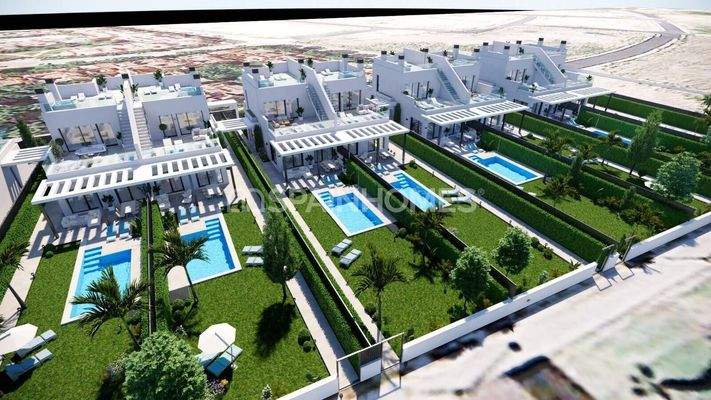 Luxury 3-Bedroom Houses in A Beachfront Project in Los Alcazares