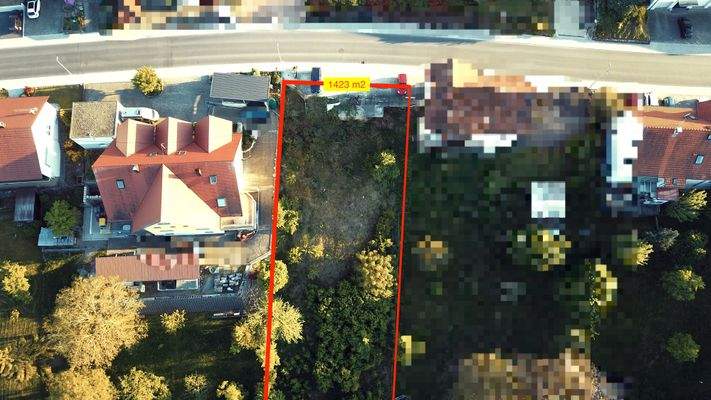 Vogelperspektive Grundstück