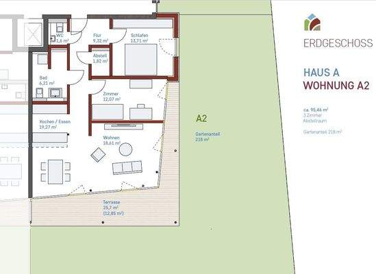 Grundriss Wohnung A2