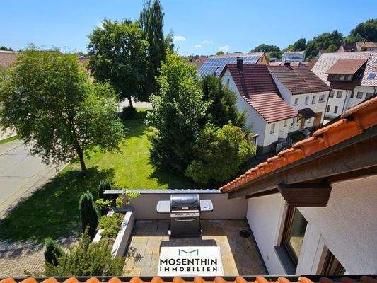 Balkonaussicht im DG