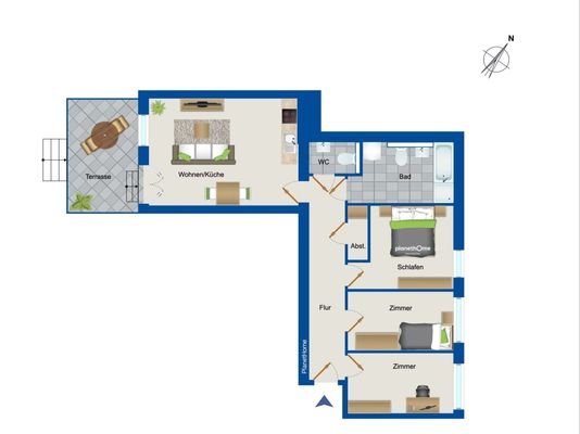 Grundriss Wohnung
