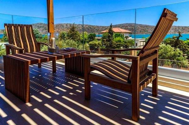 Kreta, Tsifliki: Umweltfreundliche Villa mit Pool, Garten und Whirlpool bei Elounda zu verkaufen
