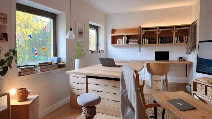 Arbeitszimmer DG - visualisiert