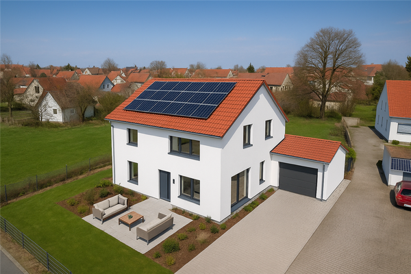 Vorderansicht / Zweifamilienhaus / Beispielbild 1