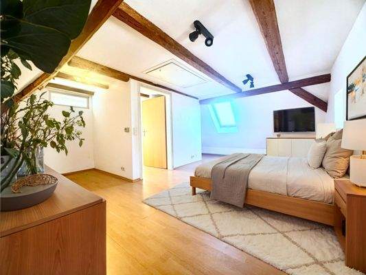 Einrichtungsbeispiel Schlafzimmer DG