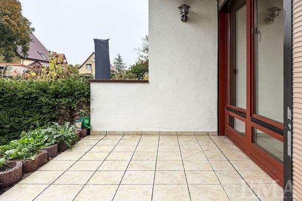 Blick auf die Terrasse