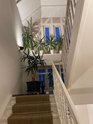 Treppe zum Dachgeschoß