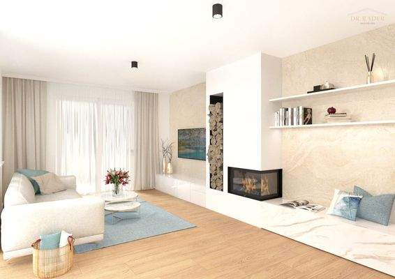 Wohnzimmer visualisiert