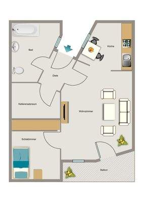 Grundriss beispielhaft