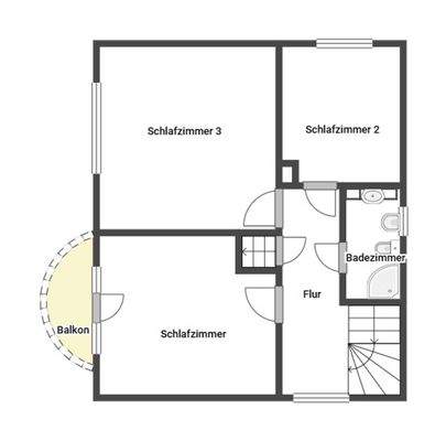 Grundriss Skizze 1.OG