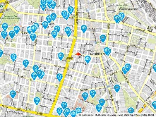 Geolyzer Kartenausschnitt