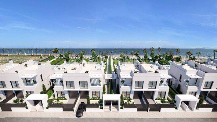 Luxury 3-Bedroom Houses in A Beachfront Project in Los Alcazares