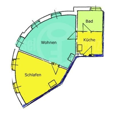 Grundriss OG einer Wohnung