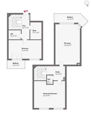 4. und 5. Obergeschoss 