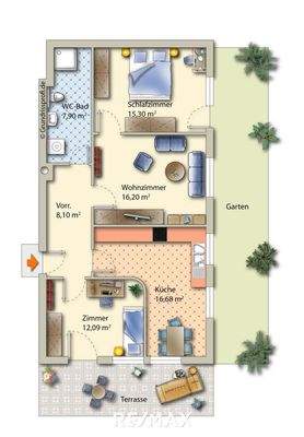 Wohnung - Haiming - Skizze