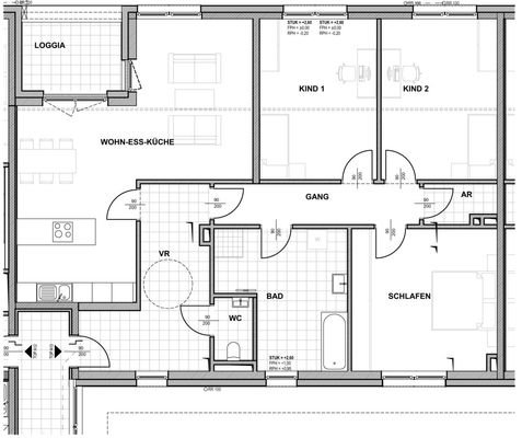 Grundriss Top A13
