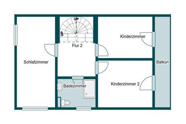 Grundriss Skizze 1. OG