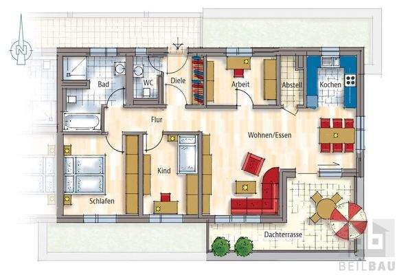 Grundrissplan B8 (ohne Maßstab)