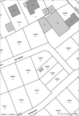 Lageplanauszug Flst. Nr. 15607, Am Kistner 7