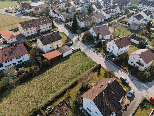 Luftaufnahme Bauplatz